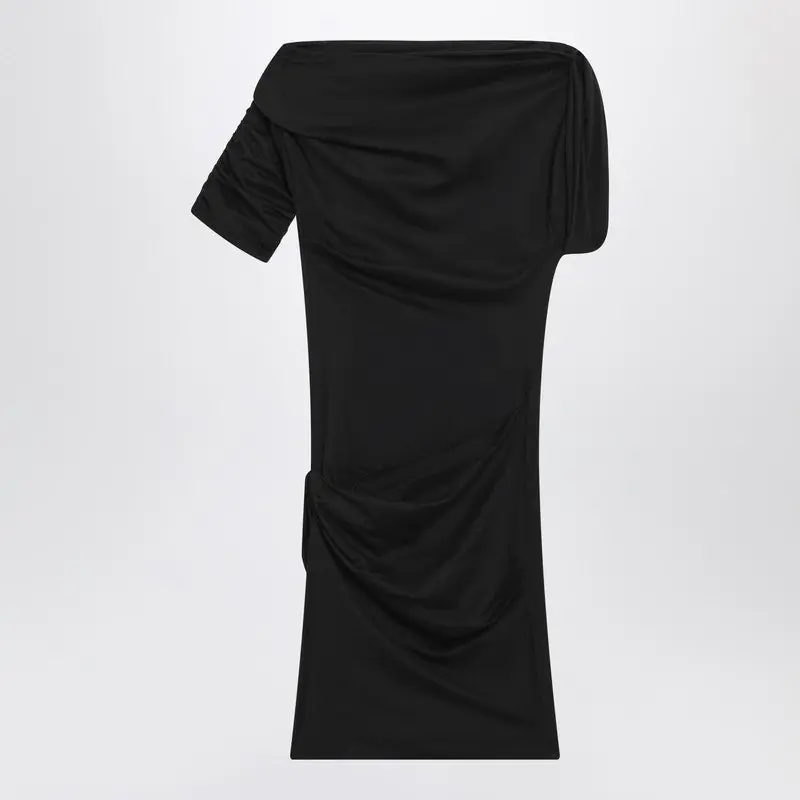 Black Drapeado Mini Dress - Jacquemus