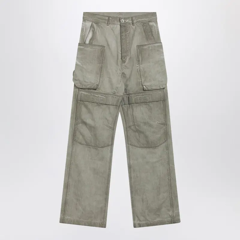 Sand Vintage-Effect Cargo Trousers
