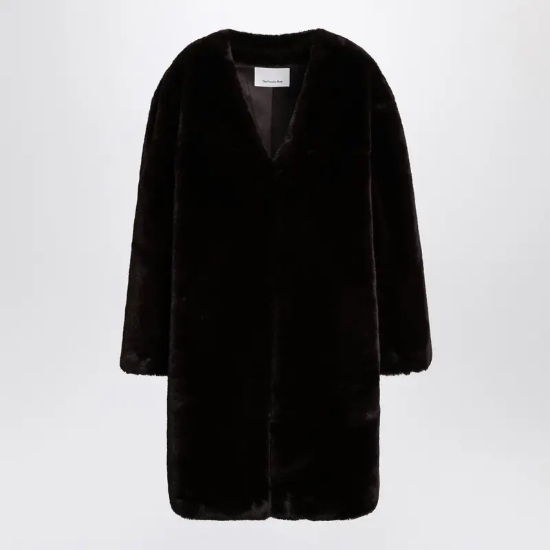 Brown Faux-Fur Coat