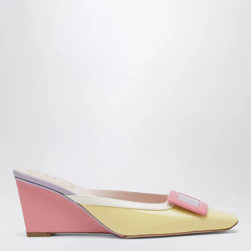 Belle Vivier Wedge Mules In Patent Leather - Roger Vivier