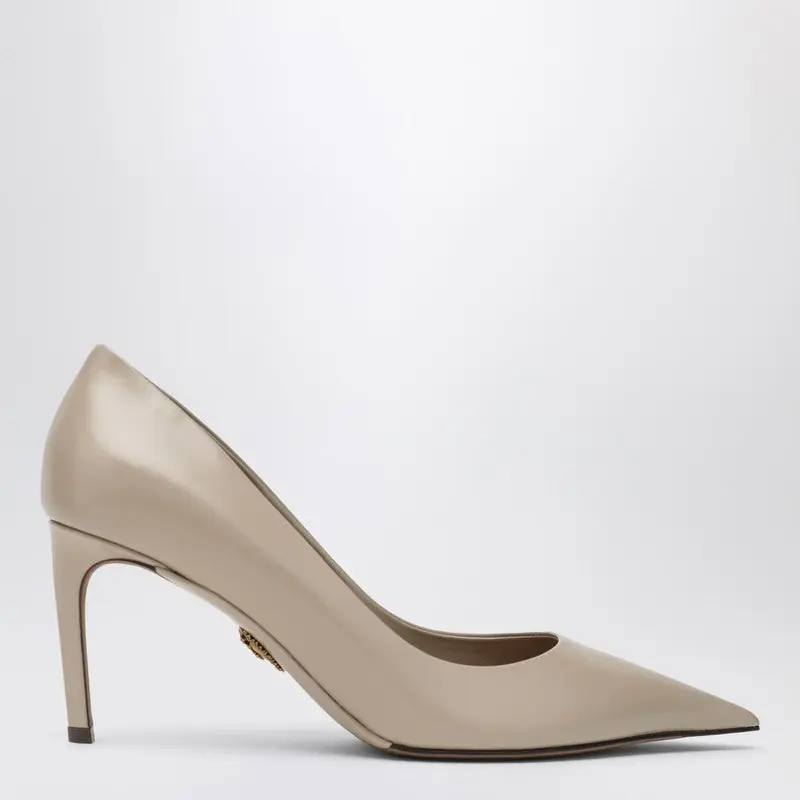 Beige Calfskin Décolleté Devotion - Dolce & Gabbana