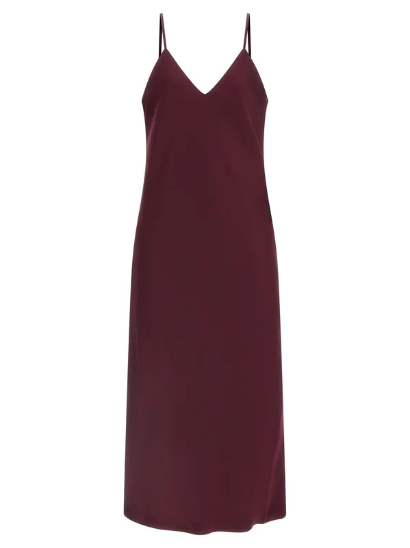 Bias Slip Dresses Bordeaux - Norma Kamali