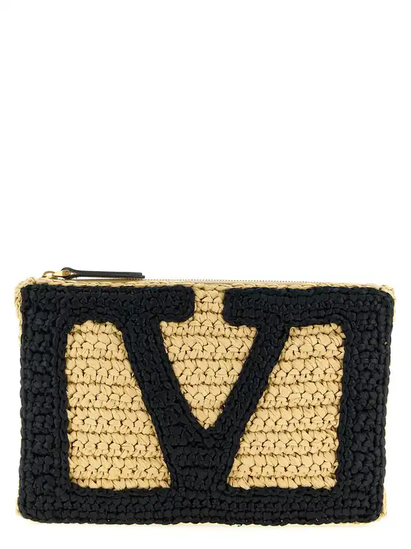 Vivasuperstarcrochet Clutch Black - Valentino Garavani