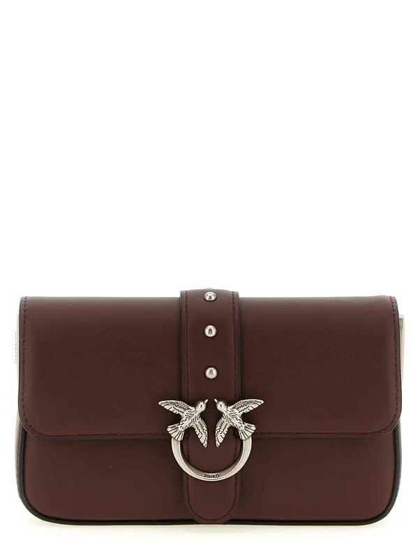 Baby Love One Slouchy Shoulder Bags Bordeaux - Pinko
