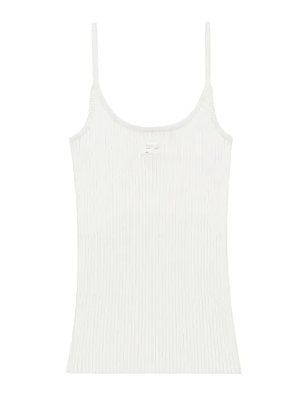 "Reedition" Knit Tank Top - Courrèges