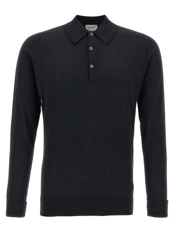 Finchley Polo Black - John Smedley