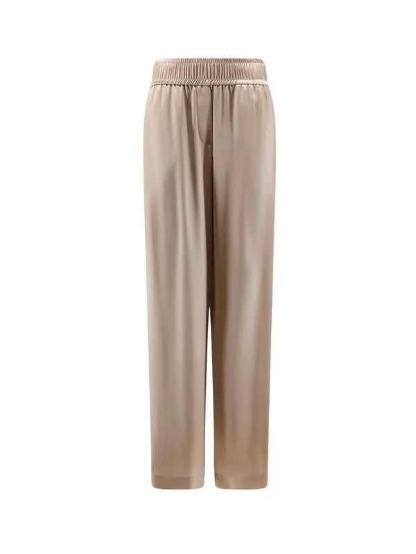 Stretch Silk Trousers - Brunello Cucinelli