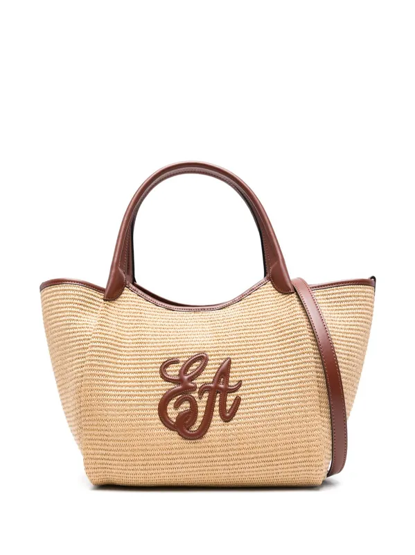 Medium Straw Tote Bag - Emporio Armani