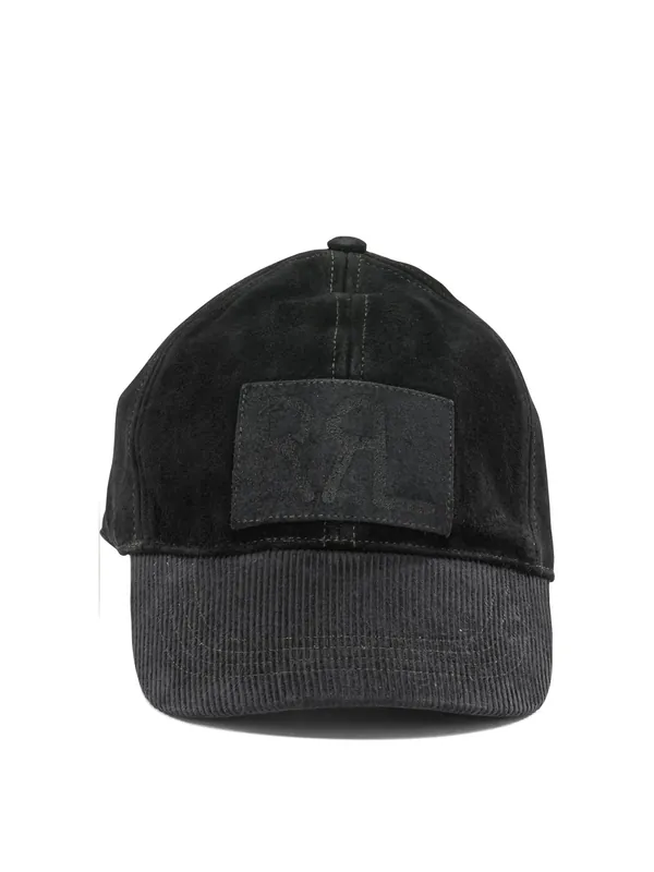 Suede Baseball Cap Hats Black - Rrl By Ralph Lauren