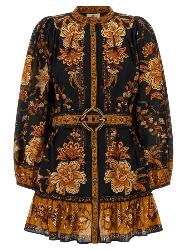 Majestic Garden Black Dresses Black - Farm Rio