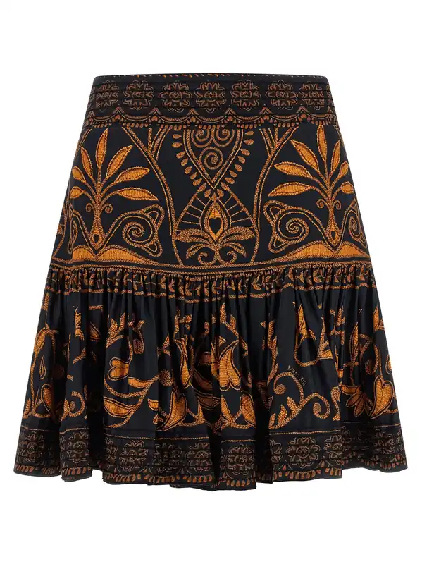 Cornely Anika Black Skirts Multicolor - Farm Rio