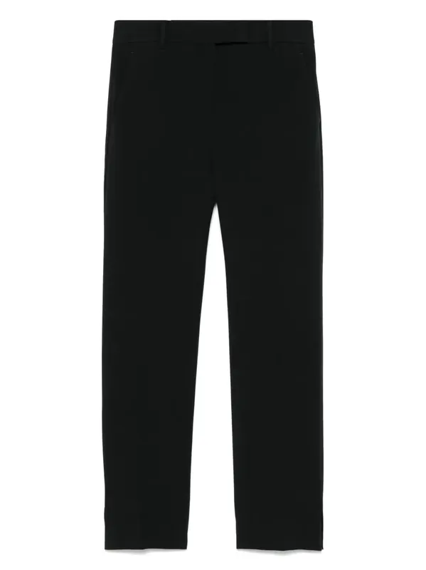 Tapered Leg Cotton Blend Trousers - Incotex Red