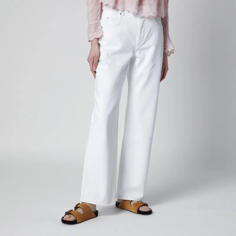 White Dromie Trousers - Isabel Marant