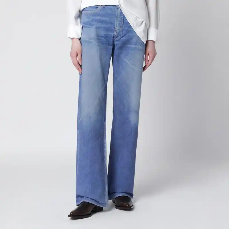 Wata Cut Jeans With Aurora Blue Digital Print - Our Legacy