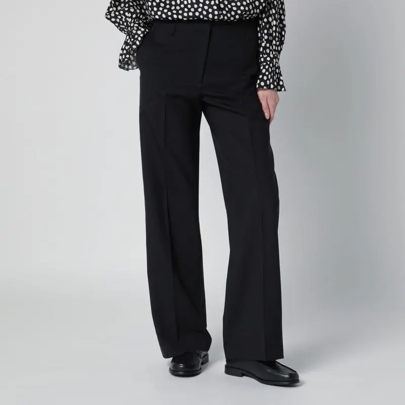 Black Wool Trousers - PT Torino