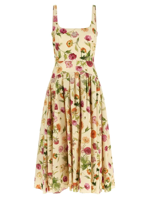 Wells Dresses Beige - Carolina Herrera