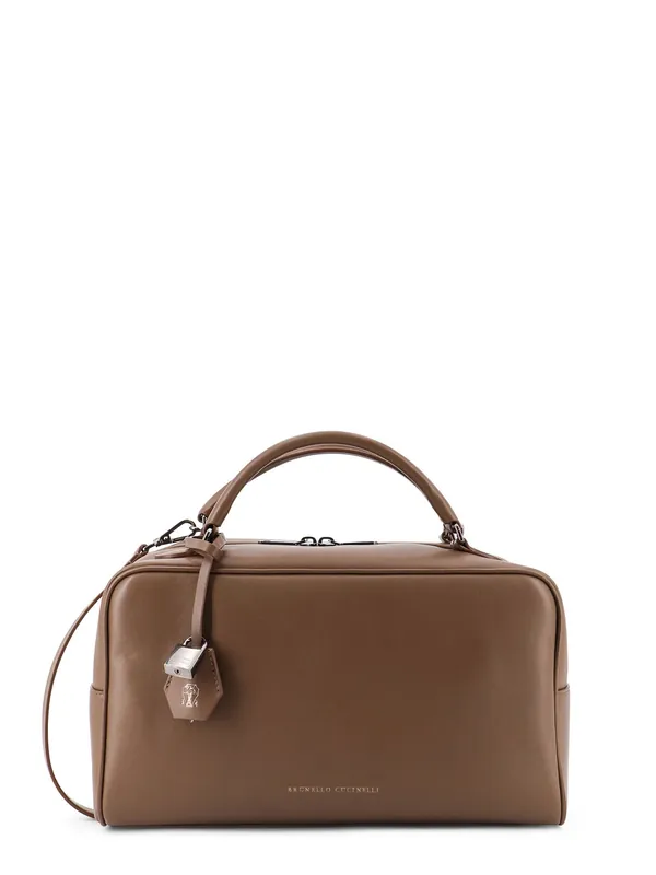 Boston Explorer Leather Crossbody Bag - Brunello Cucinelli