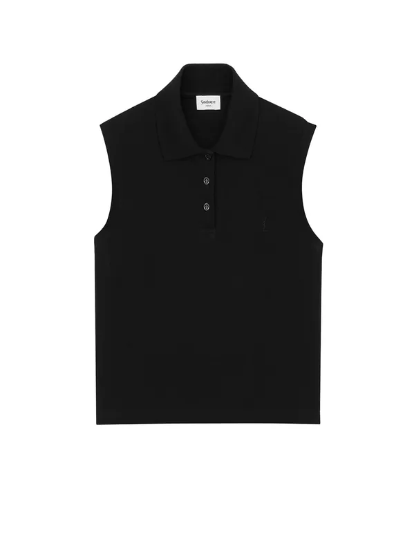 Cassandre Cotton Polo Shirt - Saint Laurent