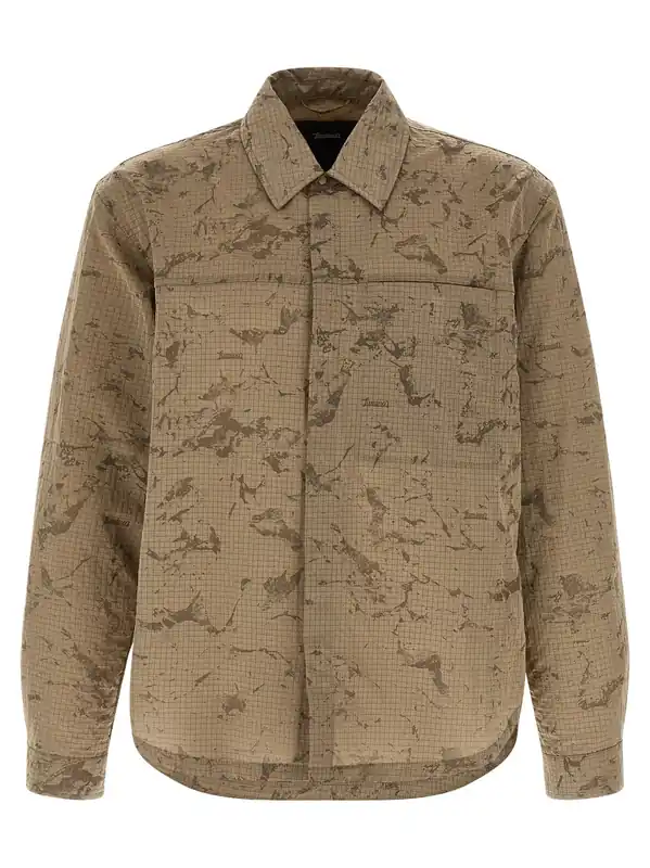 Ripstop Overshirt Shirt And Blouse Beige - Laminar