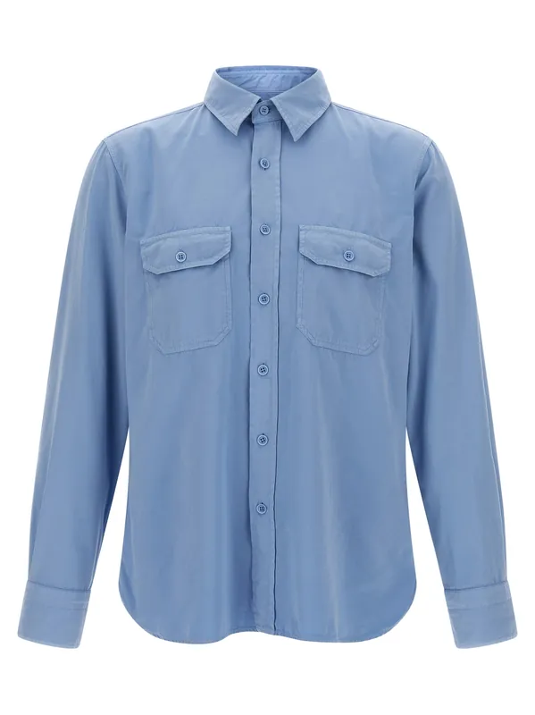 Faille Shirt Shirt And Blouse Light Blue - Tom Ford