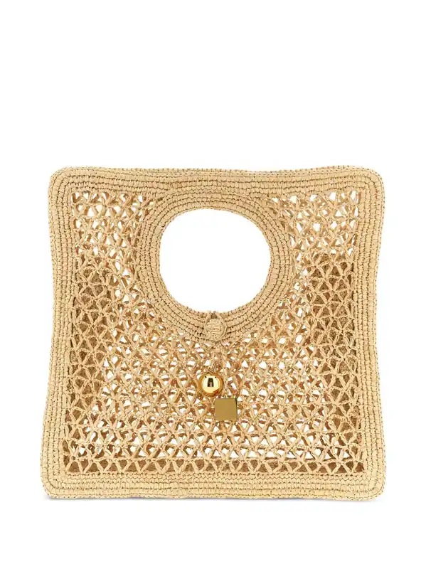 Le Petit Carre Spiaggia Rafia Handbag - Jacquemus