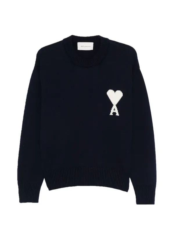 Ami De Coeur Wool Sweater - Ami Paris