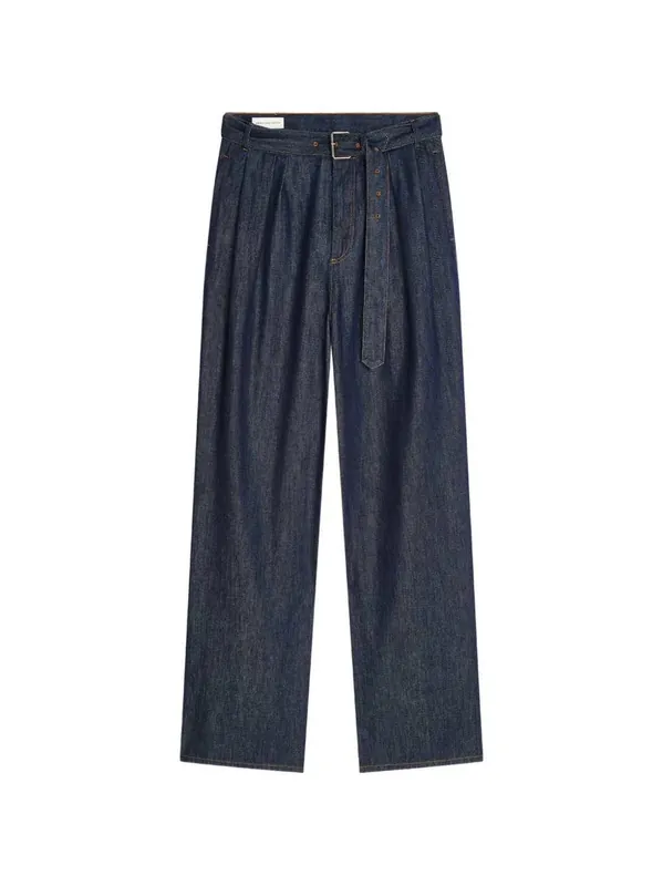 Wide-Leg Jeans With Belt