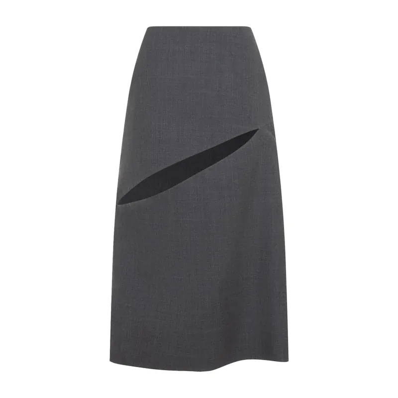 Midi Skirts Grey - Jil Sander