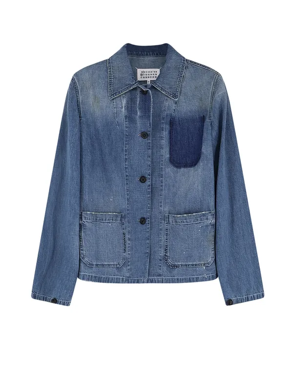 Worn-Out Denim Shirt