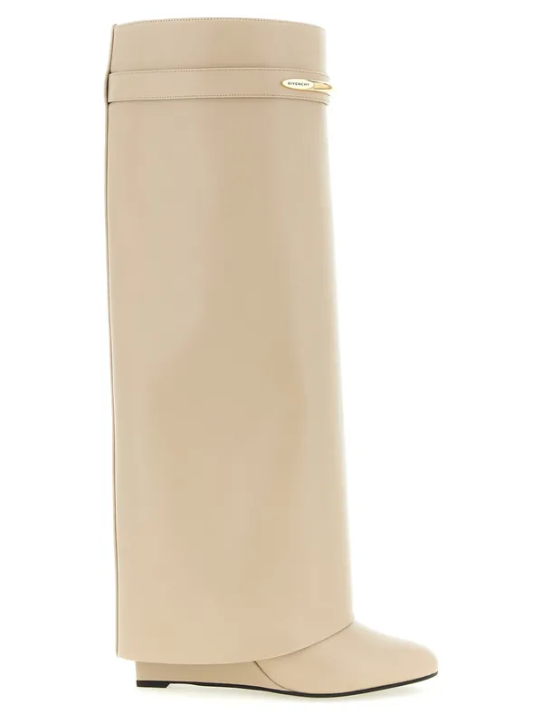 Shark Pinch Boots And Ankle Boots Beige - Givenchy
