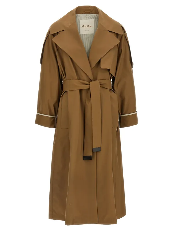 Mtcutrench Coats And Trench Coats Brown - Max Mara The Cube