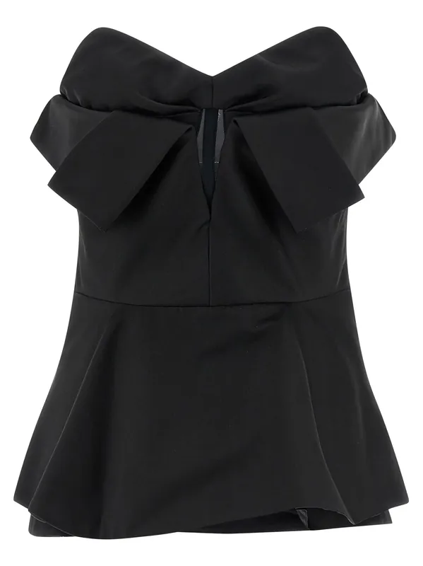 Bustier Top Tops Black - Alexander McQueen