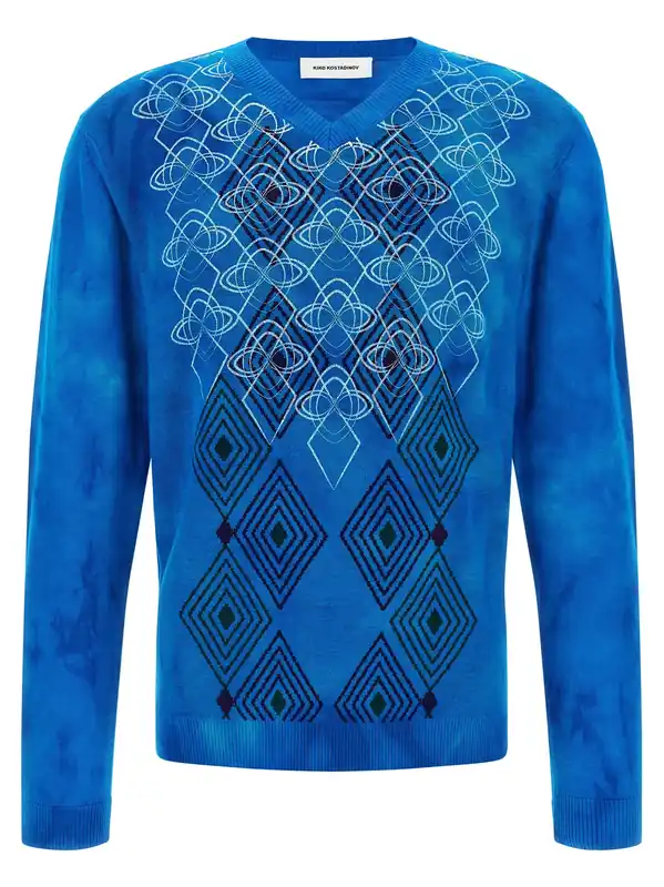 Hatha Sweaters And Cardigans Blue - Kiko Kostadinov