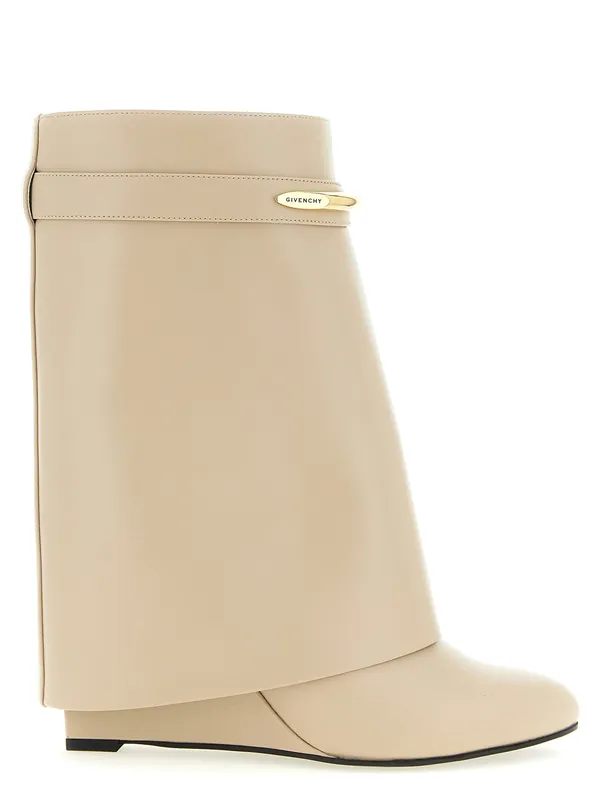 Shark Pinch Boots And Ankle Boots Beige - Givenchy