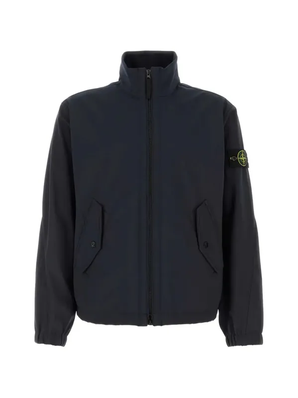 Water And Wind Resistant Stand Collar Jacket - Stone Island