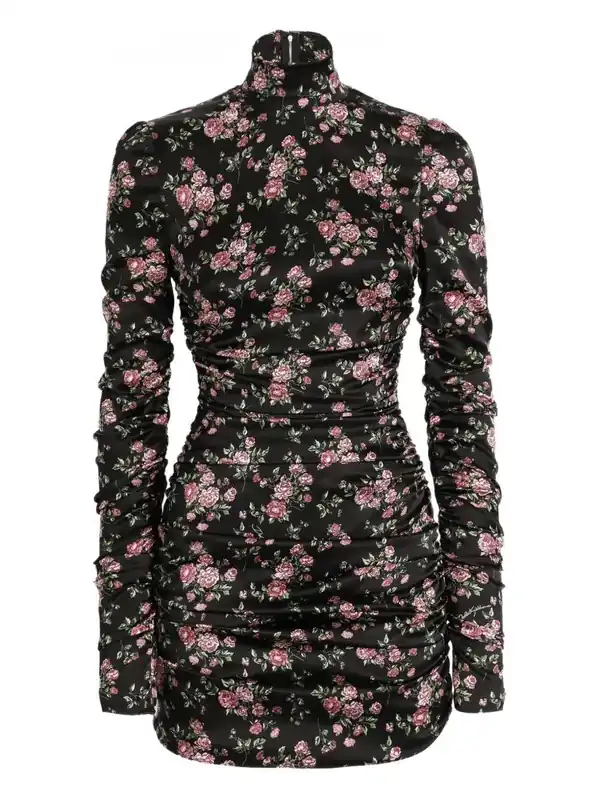 Short Floral Ruffled Dress - Dolce & Gabbana
