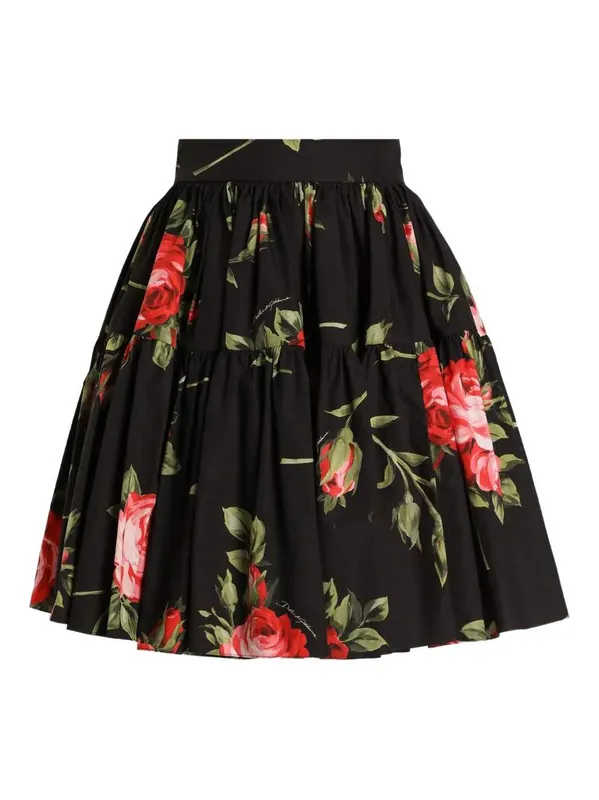 Floral Miniskirt - Dolce & Gabbana