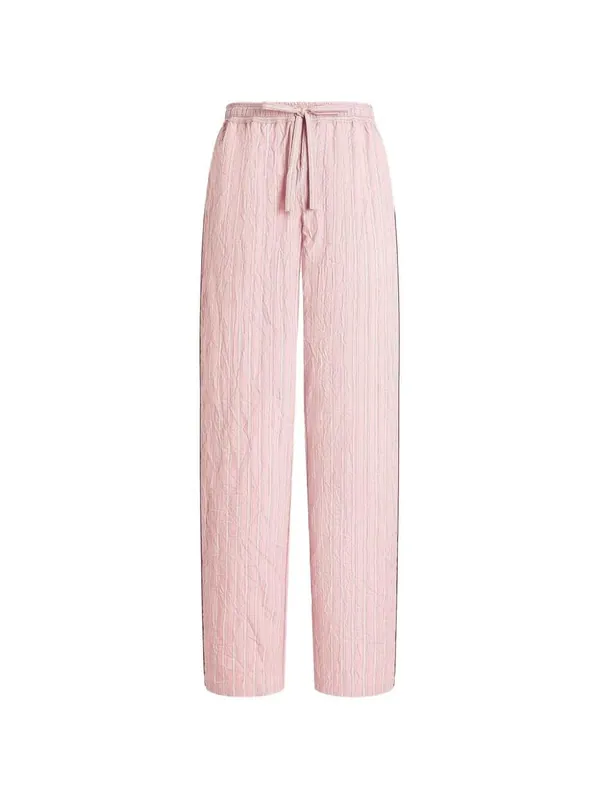 Striped Trousers With A Wrinkled Effect - Dolce & Gabbana