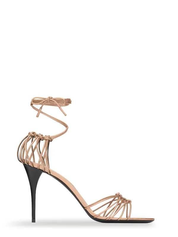 Babylone 90 Leather Sandals - Saint Laurent