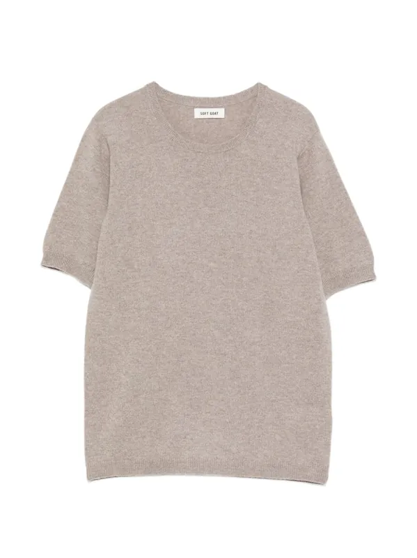 Cashmere Crewneck Sweater - Soft Goat