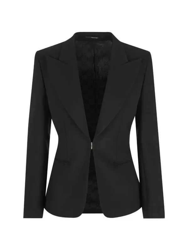 Wool Single-Breasted Jacket