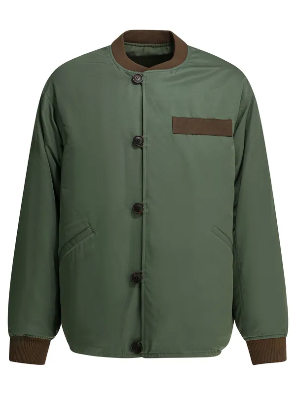 Nylon Bomber Jacket Jackets And Coats Green - Visvim