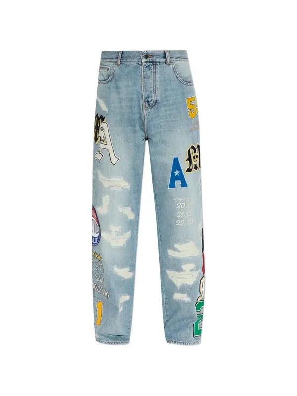 Varsity Patch Baggy Jean - Amiri