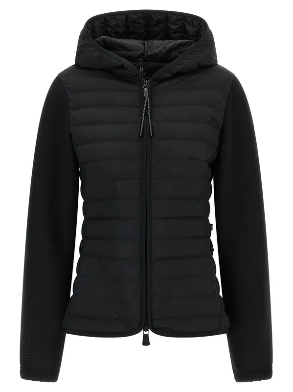Padded Hoodie Sweatshirt Black - Moncler Grenoble