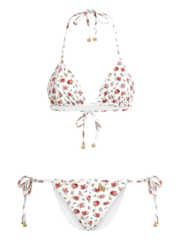 Roses Print Bikini Set - Dolce & Gabbana