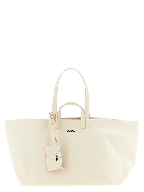 Le Drummer Toile Tote Bag Beige - A.P.C.