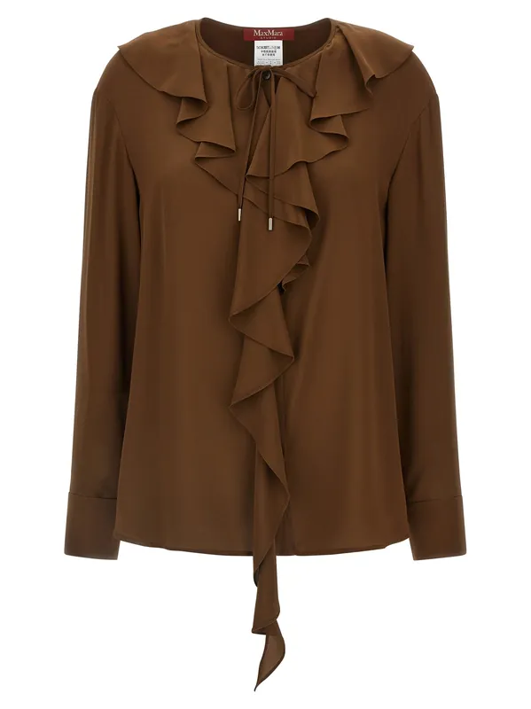 Mstepica Shirt And Blouse Brown - Max Mara