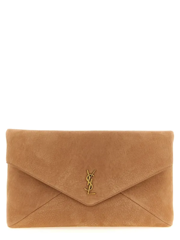Envelope Clutch Brown - Saint Laurent