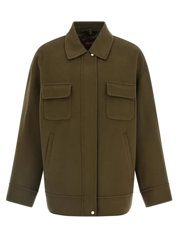 Mstdisco Coats And Trench Coats Green - Max Mara