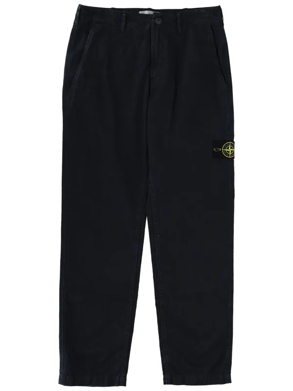 Pants With Logo Patch - Stone Island